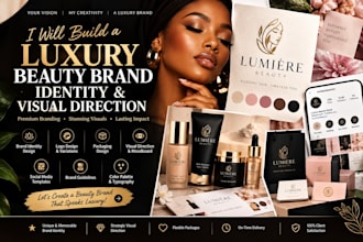 build a luxury beauty brand identity and visual direction