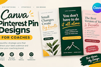 design aesthetic canva pinterest pins templates design for coaches and creators