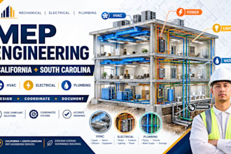 mep engineering plans hvac electrical plumbing california south carolina