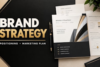create a brand strategy, positioning, messaging, and marketing plan
