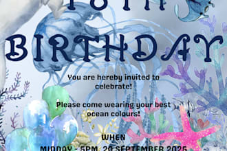 create customisable birthday invitations