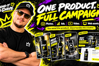 create a complete ecommerce product ad campaign
