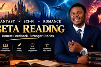 beta read your fantasy, scifi and romance novels