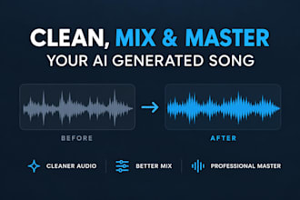 clean, mix and master your ai generated song