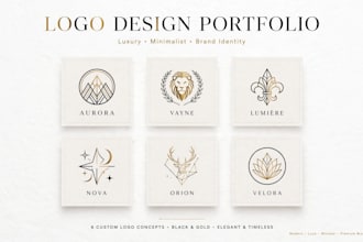 design 3 modern minimalist luxury business logo design