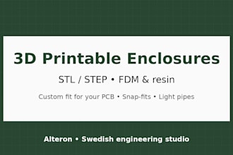 design a 3d printable enclosure for your electronics project