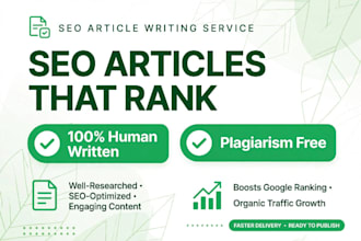 write human written SEO blog post article with rankmath optimization