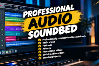 create your professional audio soundbed