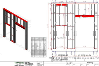 create steel framing shop drawings and cold formed steel detailing