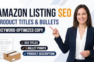 optimize amazon fba product titles, bullet points and keywords