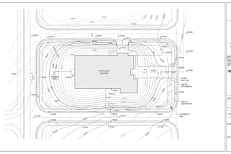 design site grading plan, stormwater management, drainage design, site plan