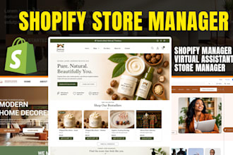 be shopify store manager, shopify virtual assistant to boost shopify store sales