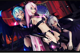 create 3d character models for vtuber, blender, warudo, koikatsu, mmd, gmod, cs4