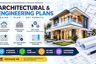 do architectural, mep, site plan, structural and site permit plan
