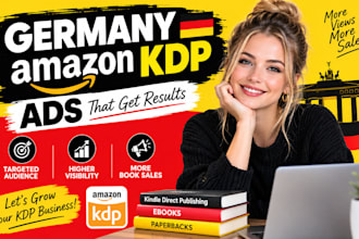 setup germany amazon kdp ads, ebook promotion german book marketing, kindle ads