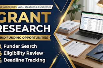 prepare suitable grant opportunities for your business or nonprofit