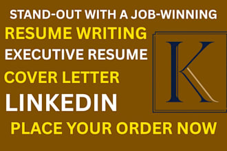 write mid, senior and executive level resume writing CV cover letter linkedin