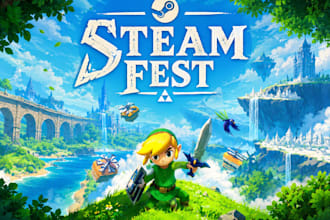 design professional steam capsule art and game banners