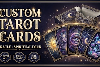 design custom tarot cards oracle cards and spiritual cards deck