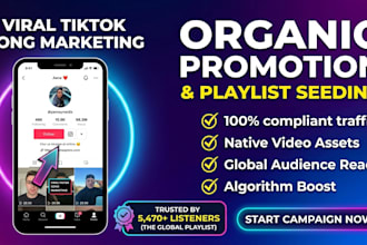 do organic tiktok music promotion and song marketing