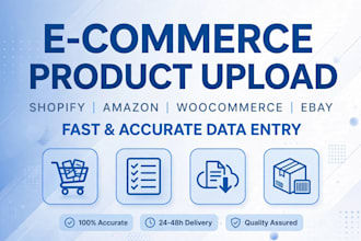 do shopify product listing and woocommerce data entry
