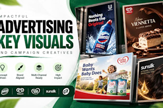design advertising key visuals and campaign creatives