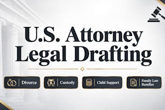 draft complete divorce and family court document packages
