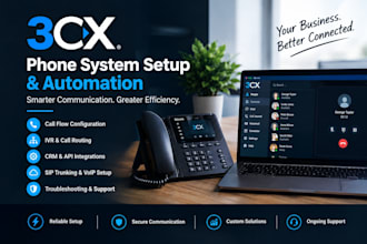 configure 3cx IVR, call routing, and phone system automation