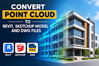 convert point cloud scans to revit bim sketchup and dwg files