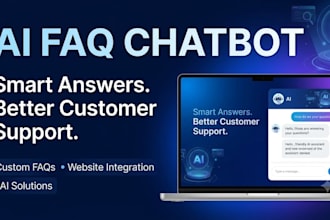 create a simple ai faq chatbot for your website