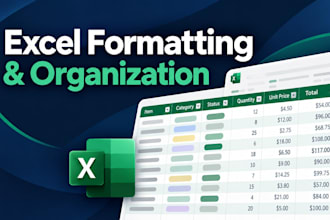 organize and format your excel spreadsheet