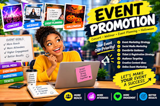 do event promotion, concert, webinar, event planning, halloween
