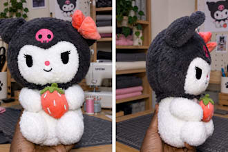 do custom handmade animal plushie, personalized stuffed toy, plushie from photo