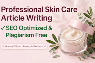 write  skin care essays, articles and blog