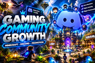 minecraft promotion, discord advertising, gaming promotion, discord growth