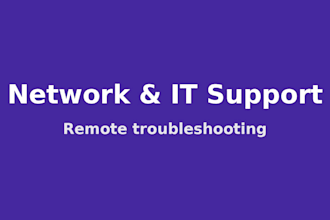 troubleshoot your small office network and provide remote IT support
