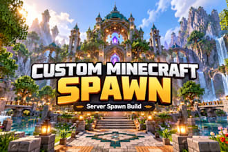 build a custom minecraft server spawn