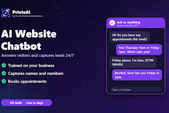 build an ai website chatbot that answers customers and captures leads