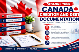 organize your canada creditor and debt documentation
