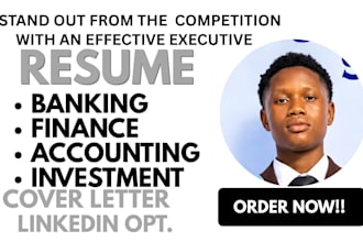 write ats friendly banking, finance, accounting, investment resume