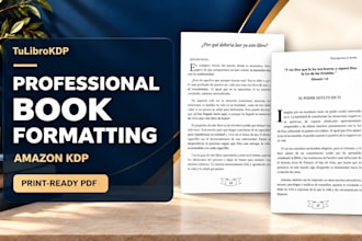 professionally format your book for amazon KDP paperback
