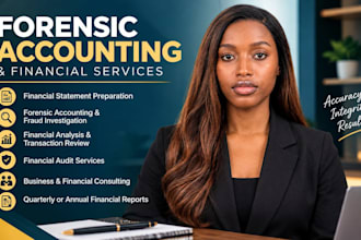 do forensic accounting, fraud investigation, financial audit and report