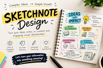 create engaging sketch note to simplify complex ideas