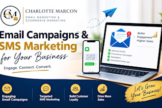 create email campaigns and SMS marketing for your business
