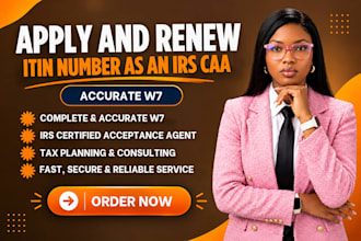 help renew your itin with form w7 as an irs certified acceptance agent