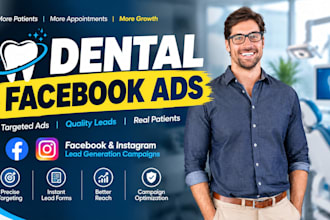 creat meta facebook ads for dental clinics