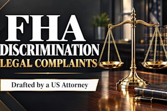 draft a powerful fair housing act discrimination complaint as a US attorney