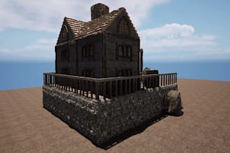 create creepy low poly environments and psx game scenes in blender