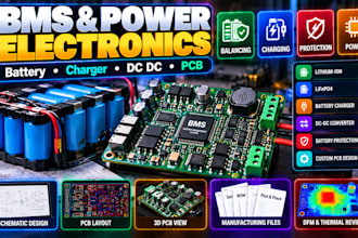 design bms battery charger power electronics pcb dc dc converter circuit smps