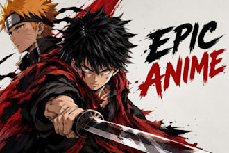 draw action shonen manga pages, epic anime fight scenes and original characters